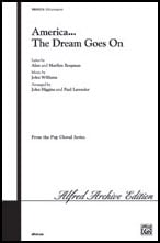 America the Dream Goes on SATB choral sheet music cover Thumbnail